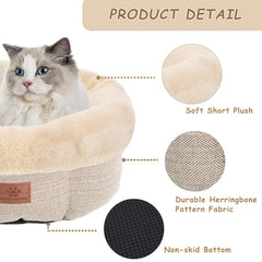 WINDRACING cat bed bolstered head and neck support