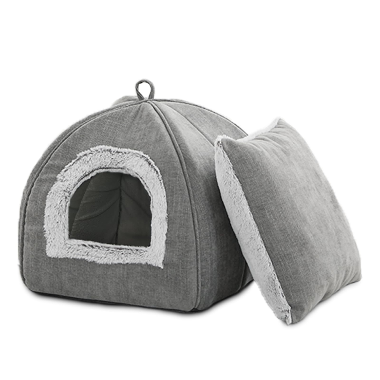 WINDRACING Cat Bed Cave with arched design provides a spacious interior for relaxing and stretching.