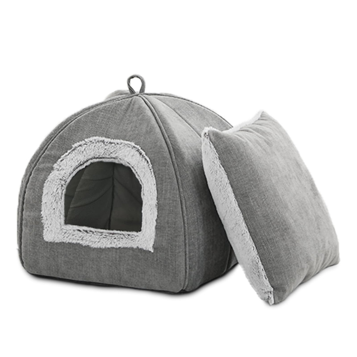 WINDRACING Cat Bed Cave with arched design provides a spacious interior for relaxing and stretching.