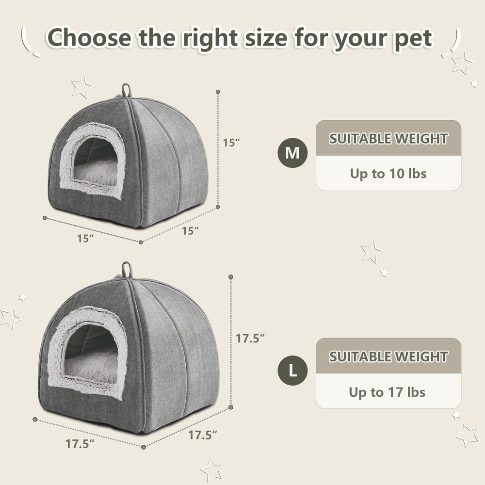 WINDRACING Cat Bed Cave interior is plush and warm for cozy naps.
