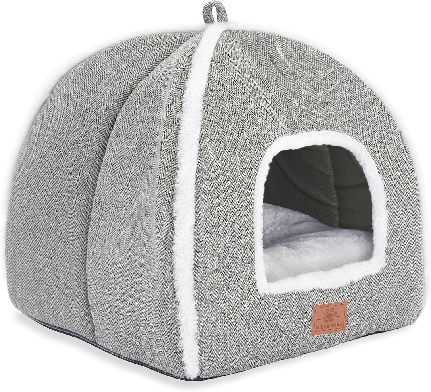 WINDRACING cat bed indoor cave offers generous lounging space for cats