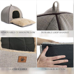 WindRACING Cat Bed interior fur fabric providing soft warmth