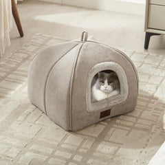 WINDRACING cat bed interior plush fabric provides warm, cozy sleeping space.