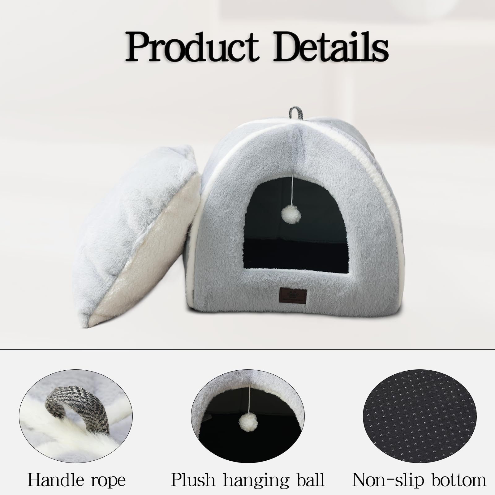 WindRacing cat bed 2-in-1 open-close function for versatile use.
