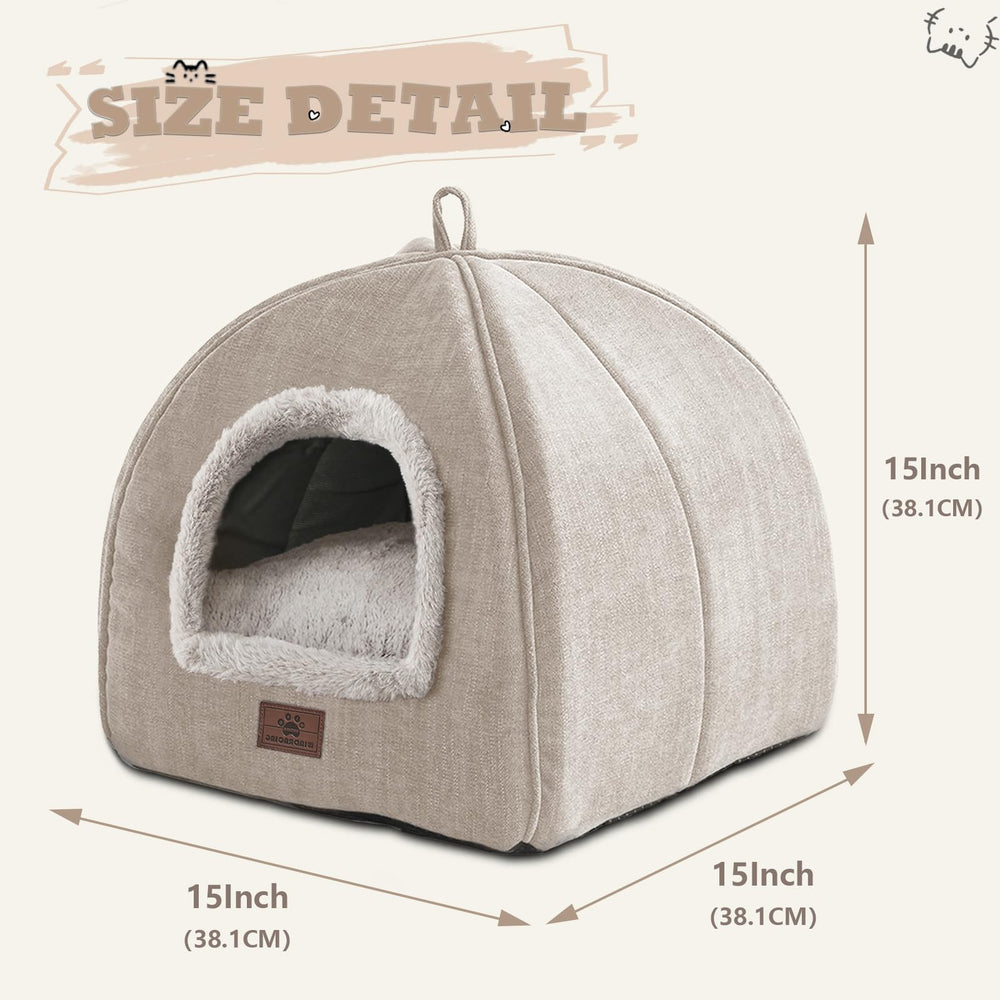 WINDRACING cat bed washable pillow simplifies cleaning and care.