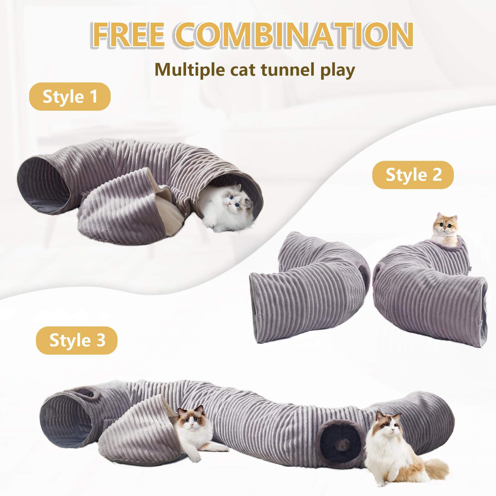 WINDRACING cat tunnel bed stable structure — durable steel frame support.