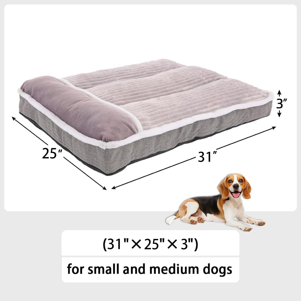 WINDRACING dog bed granular-foam-core demonstrates stable foundation for even pressure distribution