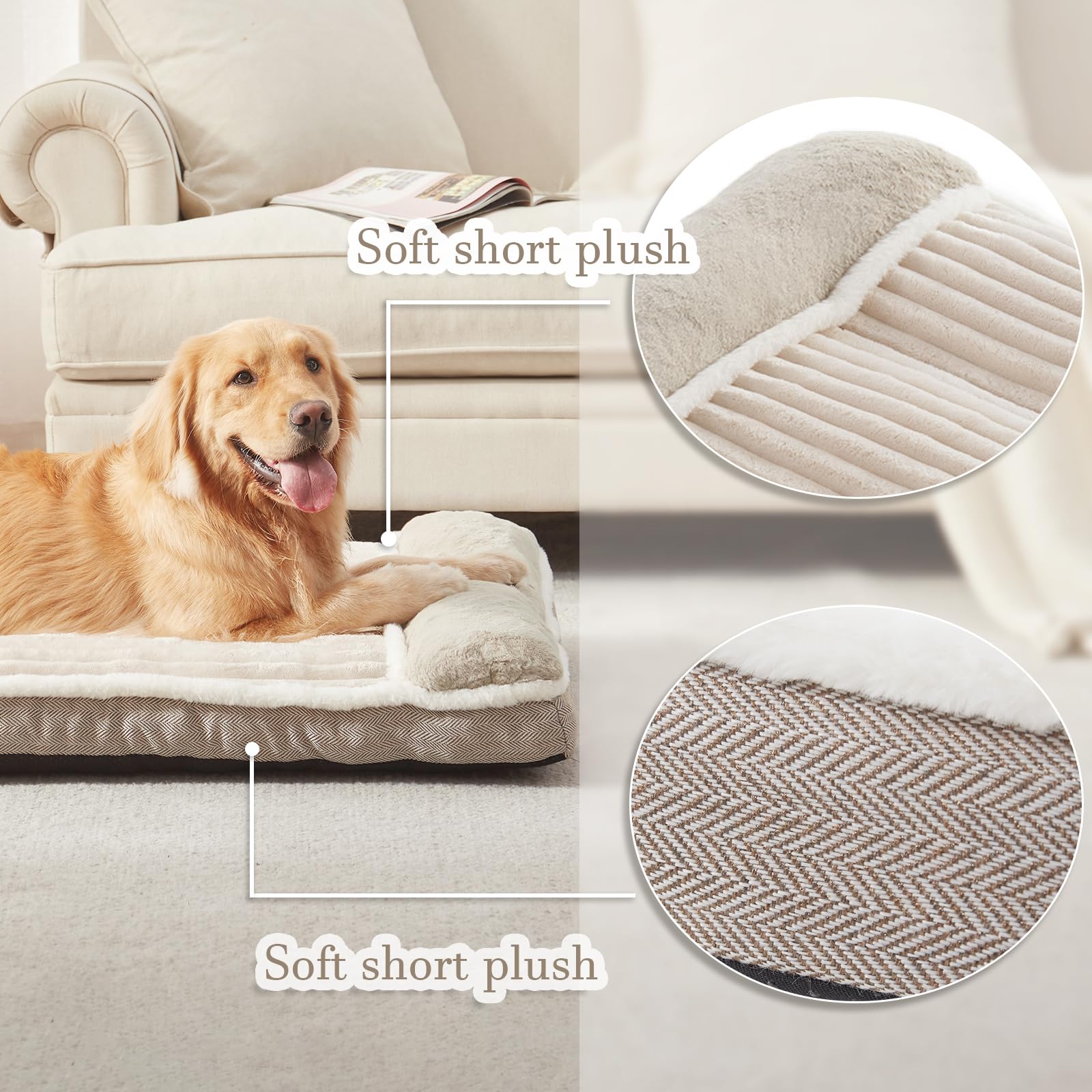 WINDRACING dog bed in crate or sofa setting provides a cozy sleeping space