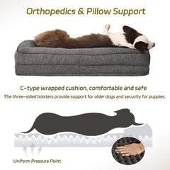 Windracing dog bed waterproof cover keeps inner foam dry and clean