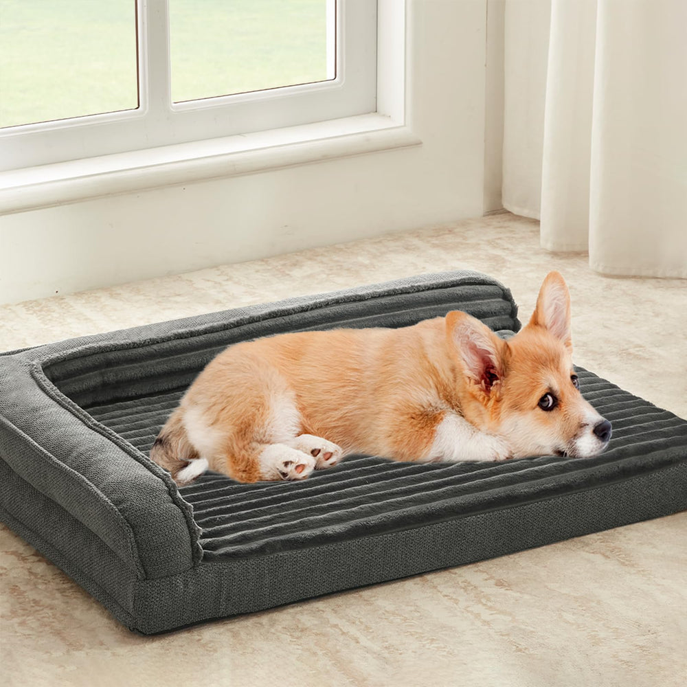 WindRACING orthopedic dog bed with egg foam top view showing support for joints