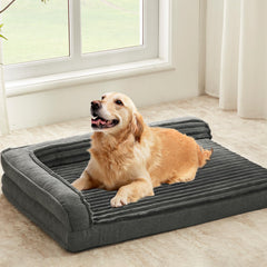 WINDRACING orthopedic dog bed close-up showing egg foam support for joints