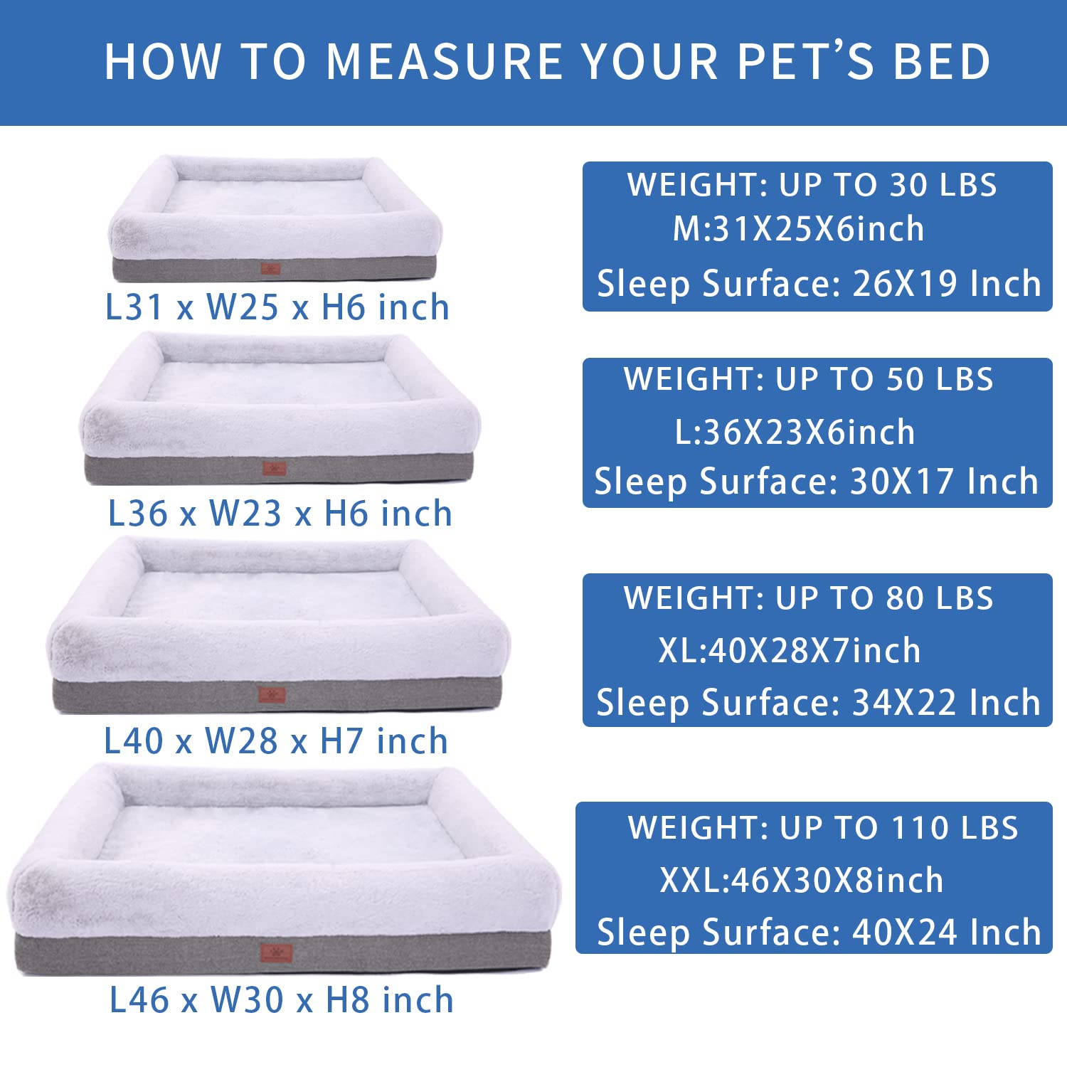 WINDRACING orthopedic dog bed large gray waterproof liner close-up shows moisture protection.