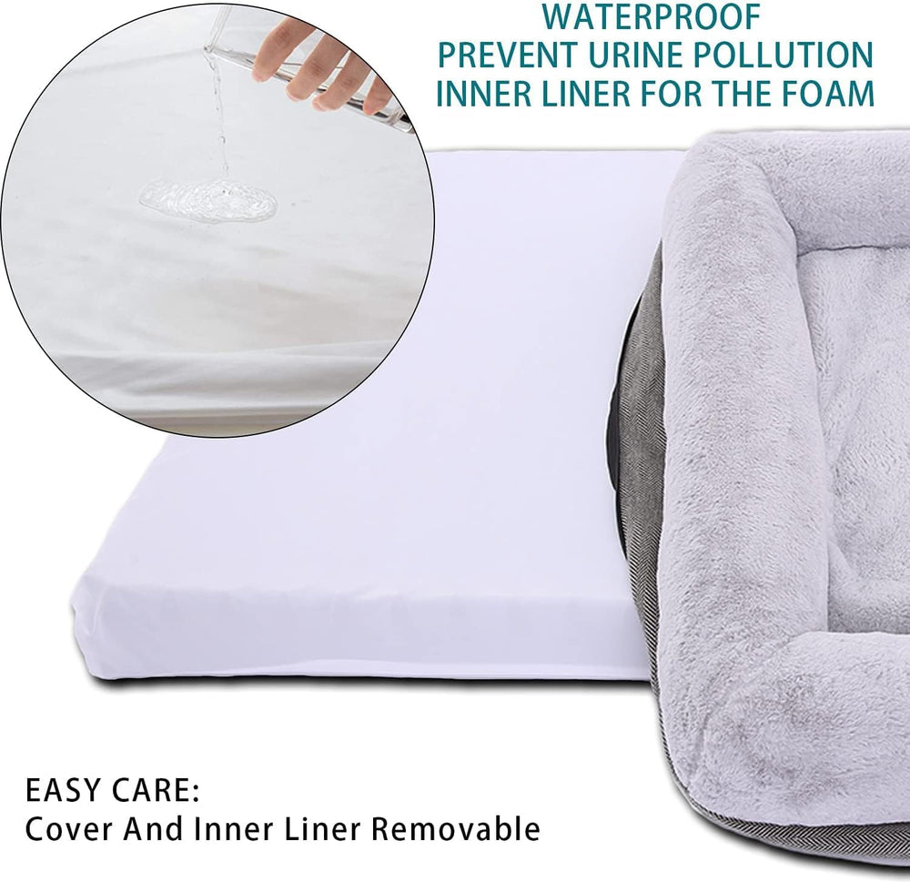 Windracing orthopedic dog bed removable washable cover — simple cleaning and hair removal