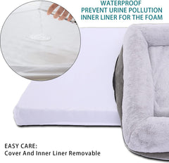 Windracing orthopedic dog bed removable washable cover — simple cleaning and hair removal