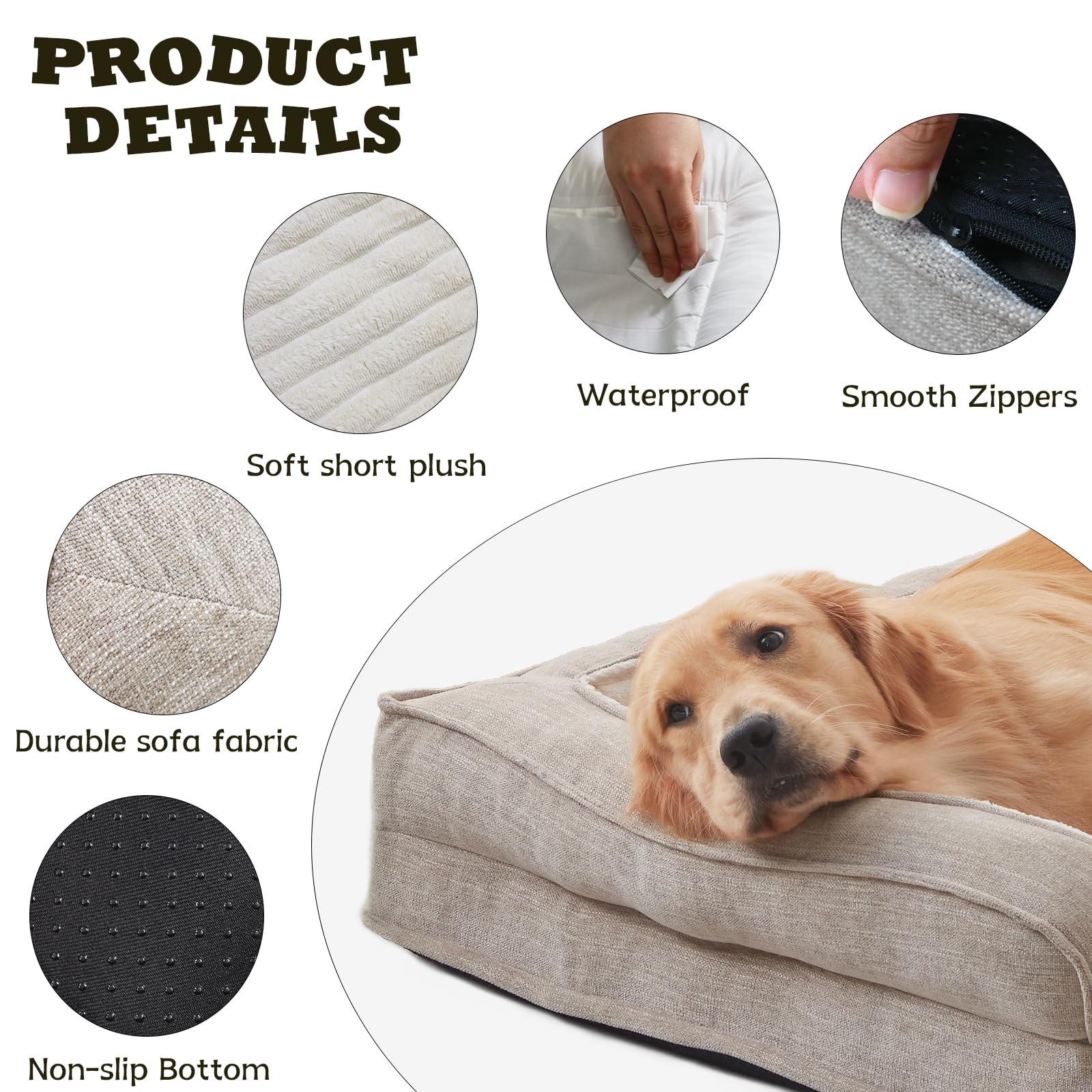 WINDRACING soft-corduroy-dog-bed-beige delivers a warm, plush resting surface.