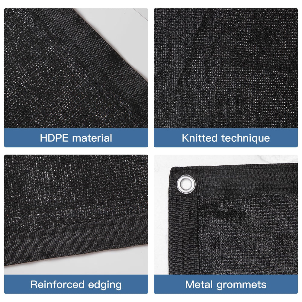 WindscreenSupplyCo shade cloth with grommets enables easy secure installation.