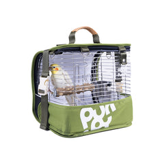 Wingle 4-in-1 bird backpack cage enables easy travel with a secure carrier.