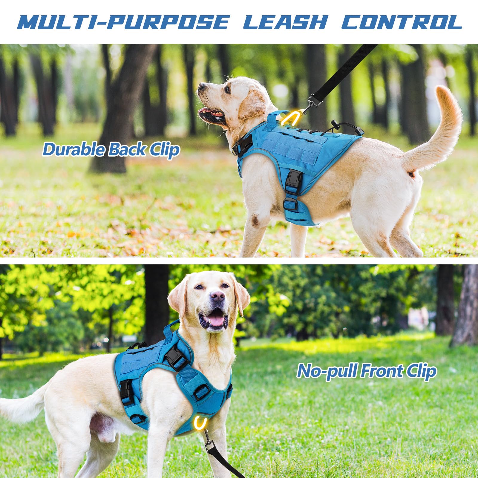 WINGOIN size-guide view helps selecting the right fit for large breeds.