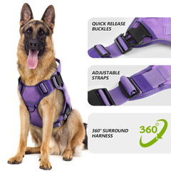 WINGOIN medium dog harness D-rings close-up for secure training control.