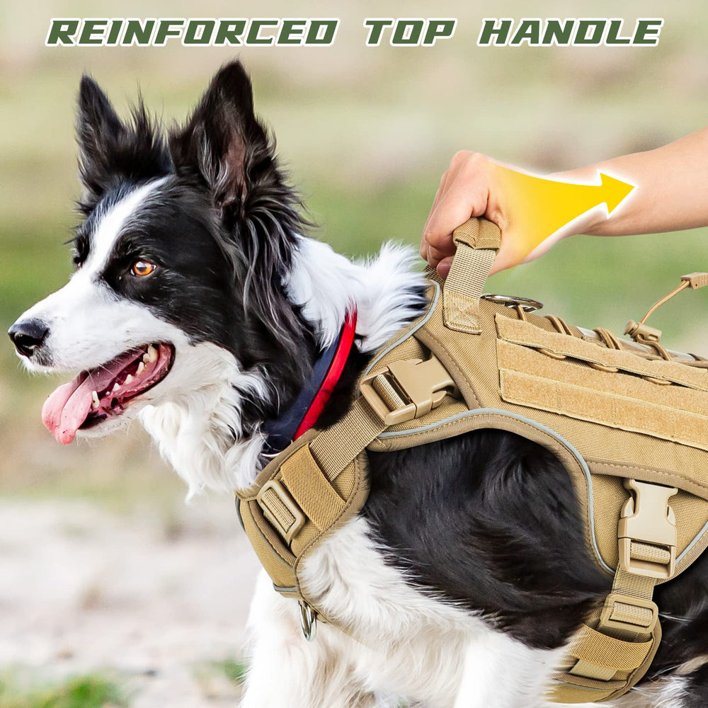 Wingoin Tactical Dog Harness interior mesh lining for breathable comfort.
