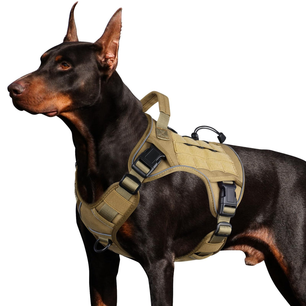 WINGOIN tactical dog harness front view highlights durability for large breeds