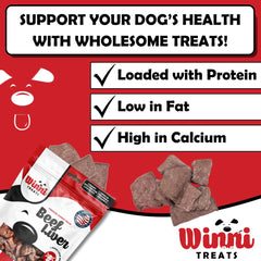 Winni Treats ingredients list—no fillers or preservatives, clean-label dog treat