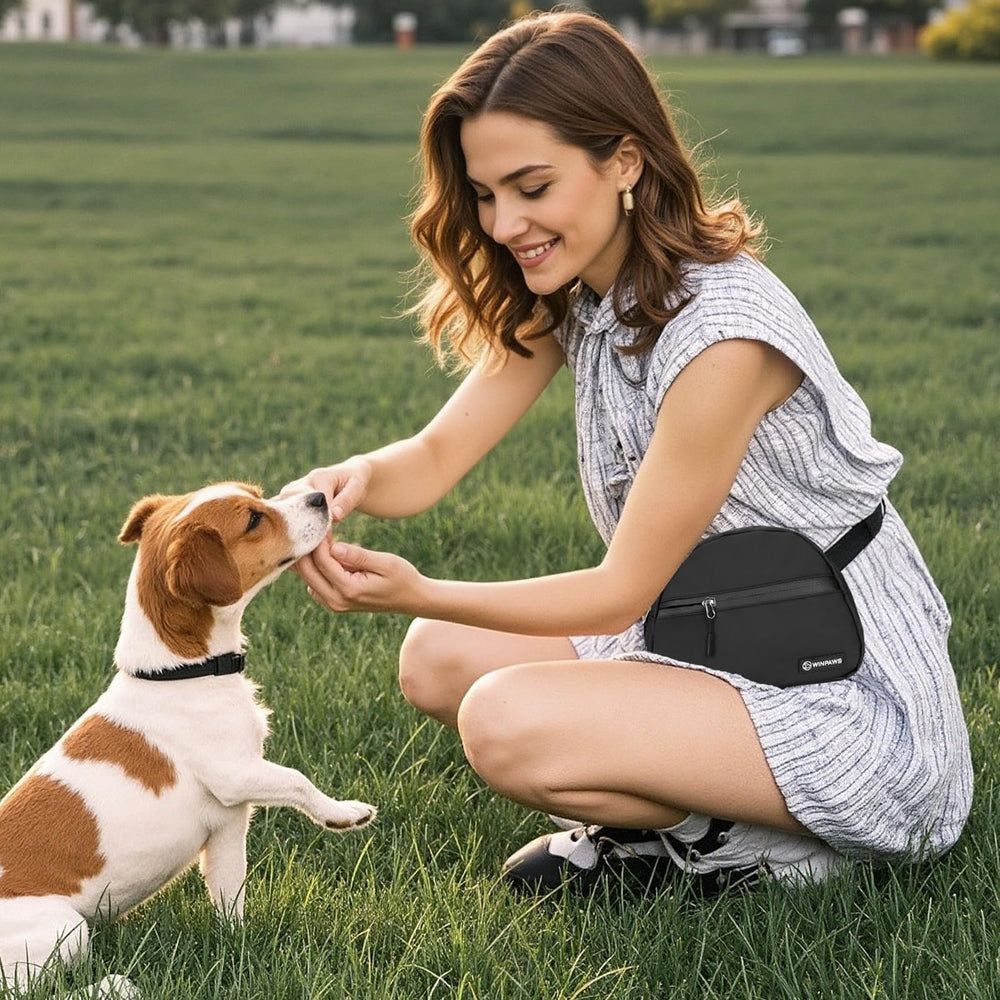 WINPAWS training clicker included demonstrates convenient tool on-the-go