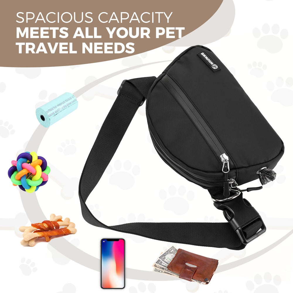 WINPAWS waterproof bag shown for weather-ready daily dog walks