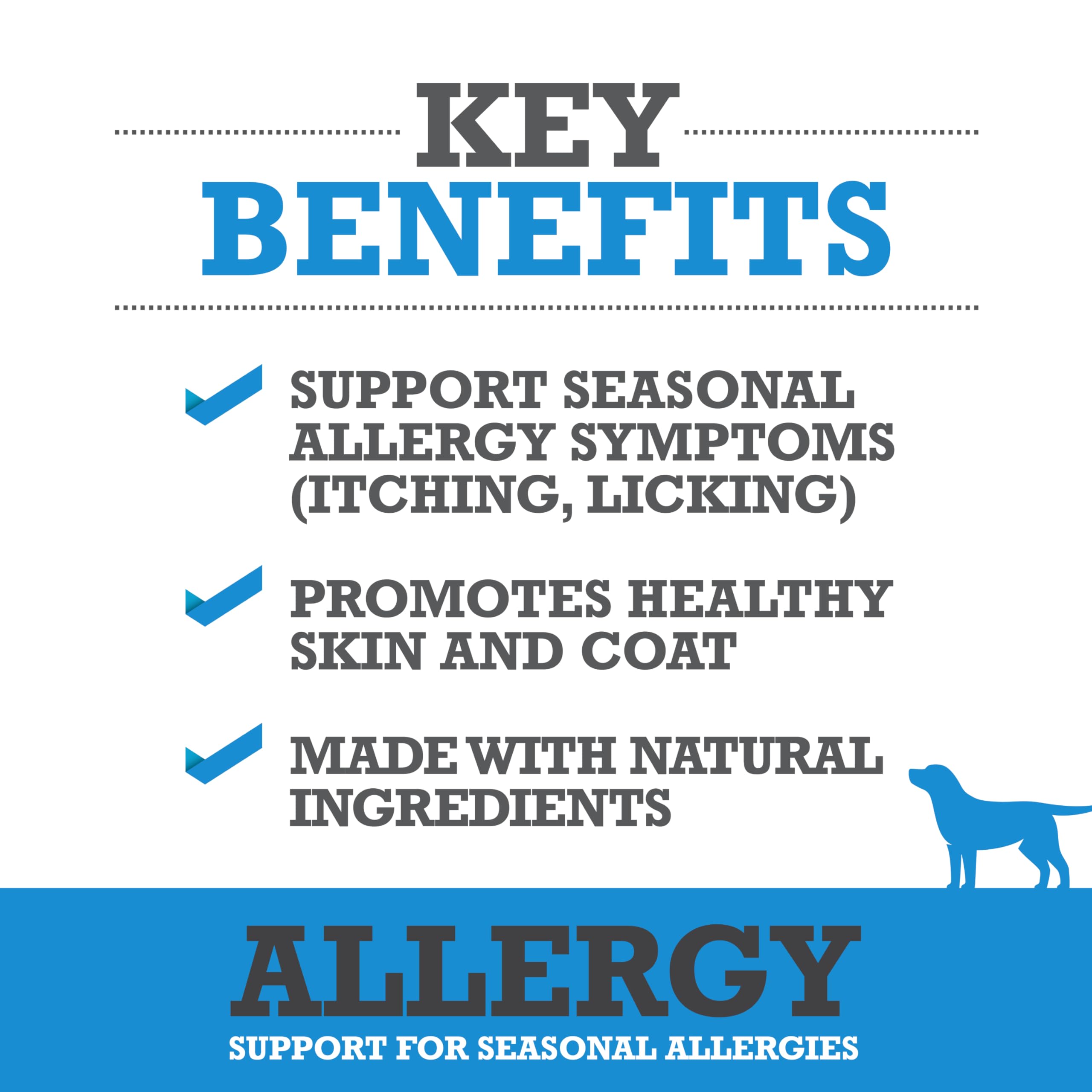 WINPRO Allergy Chews bottle pouring for easy daily dosing.