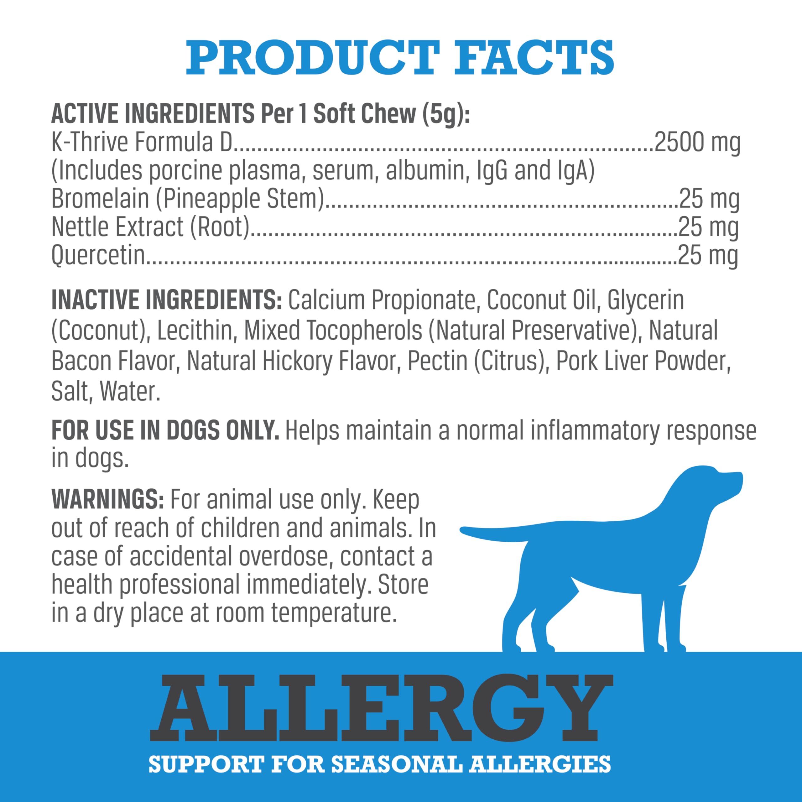 WINPRO Allergy Chews pineapple stem and natural ingredients highlight skin health.