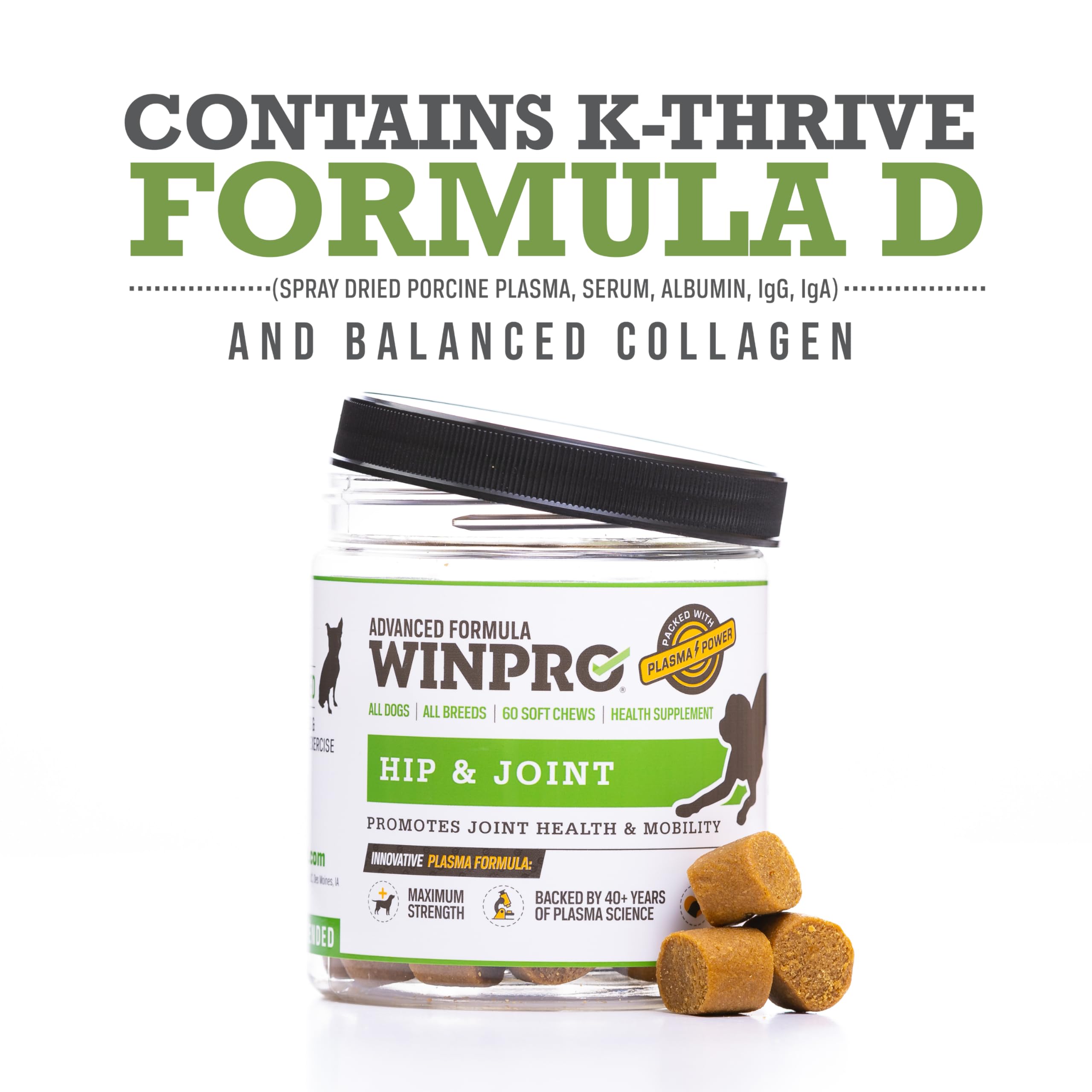 WINPRO balanced collagen and plasma close-up for connective tissue support