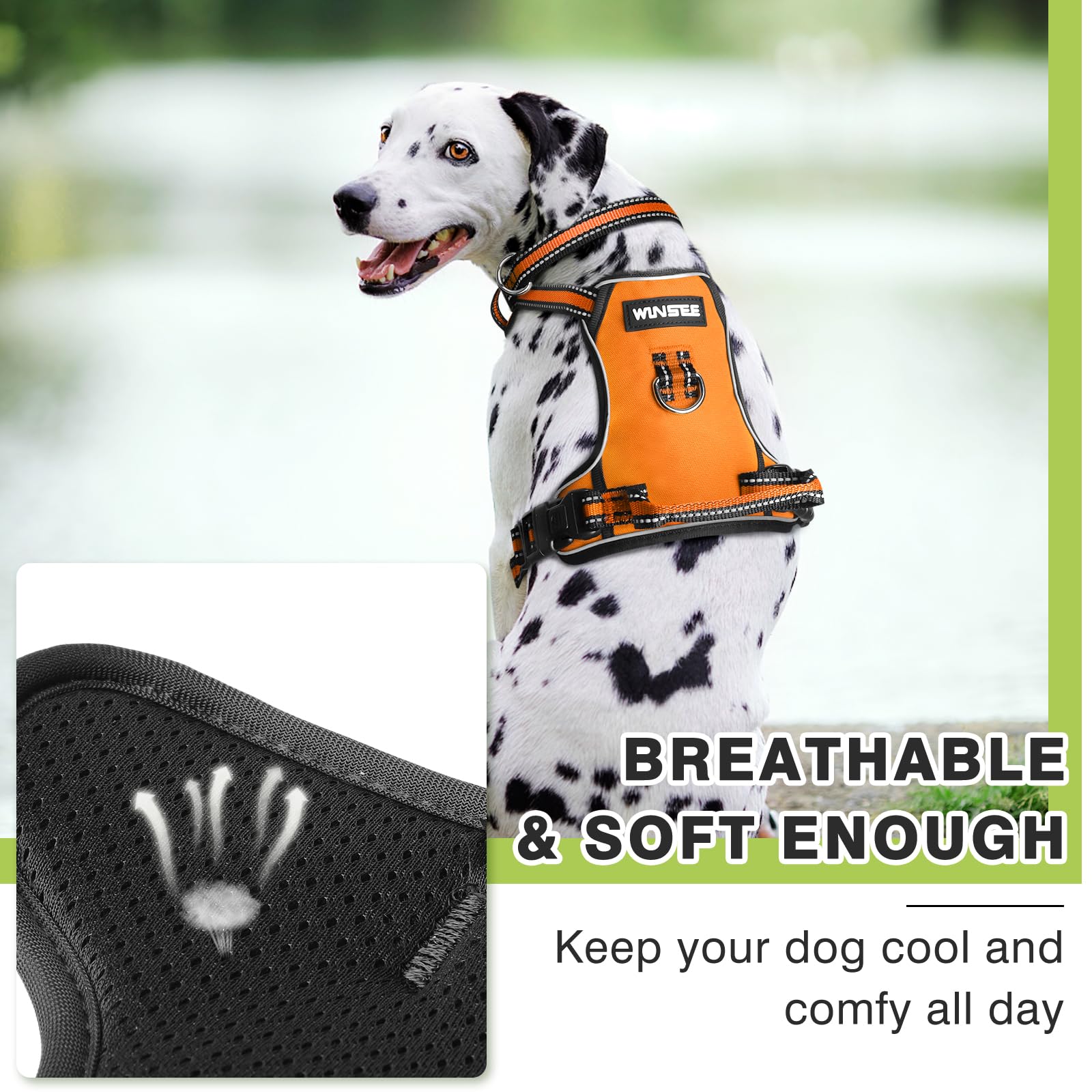 WINSEE breathable mesh lining adds comfort on long walks.