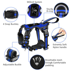 WINSEE no-pull front clip prevents pulling during walks.