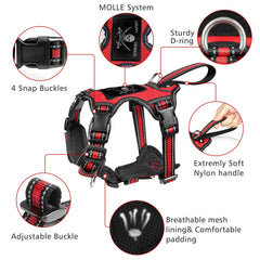 WINSEE no-pull front clip helps calmer walks by reducing pulling.