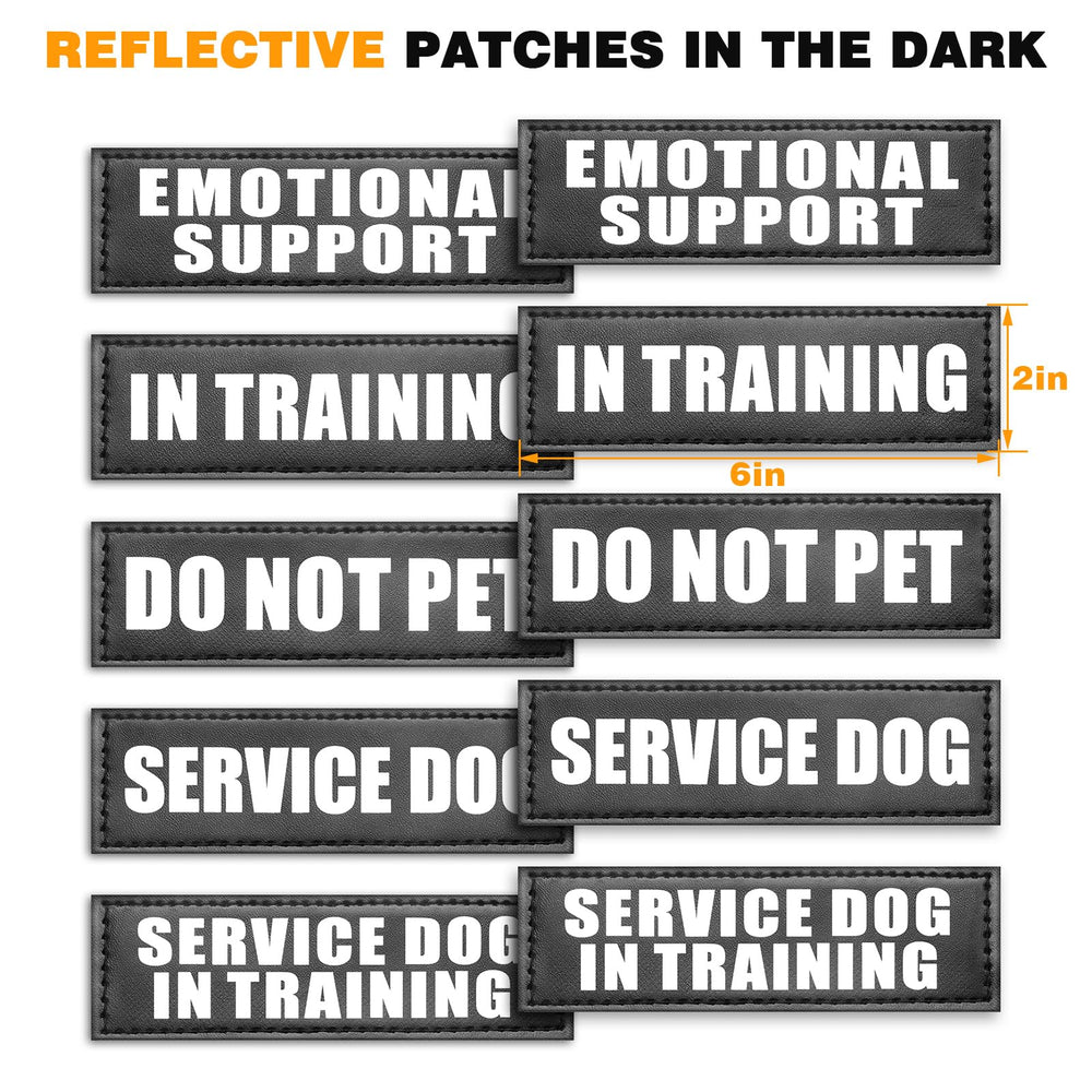 WINSEE service dog vest size chart guidance for accurate fitting
