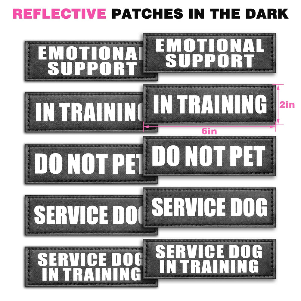 WINSEE service dog vest size chart helps ensure proper fit