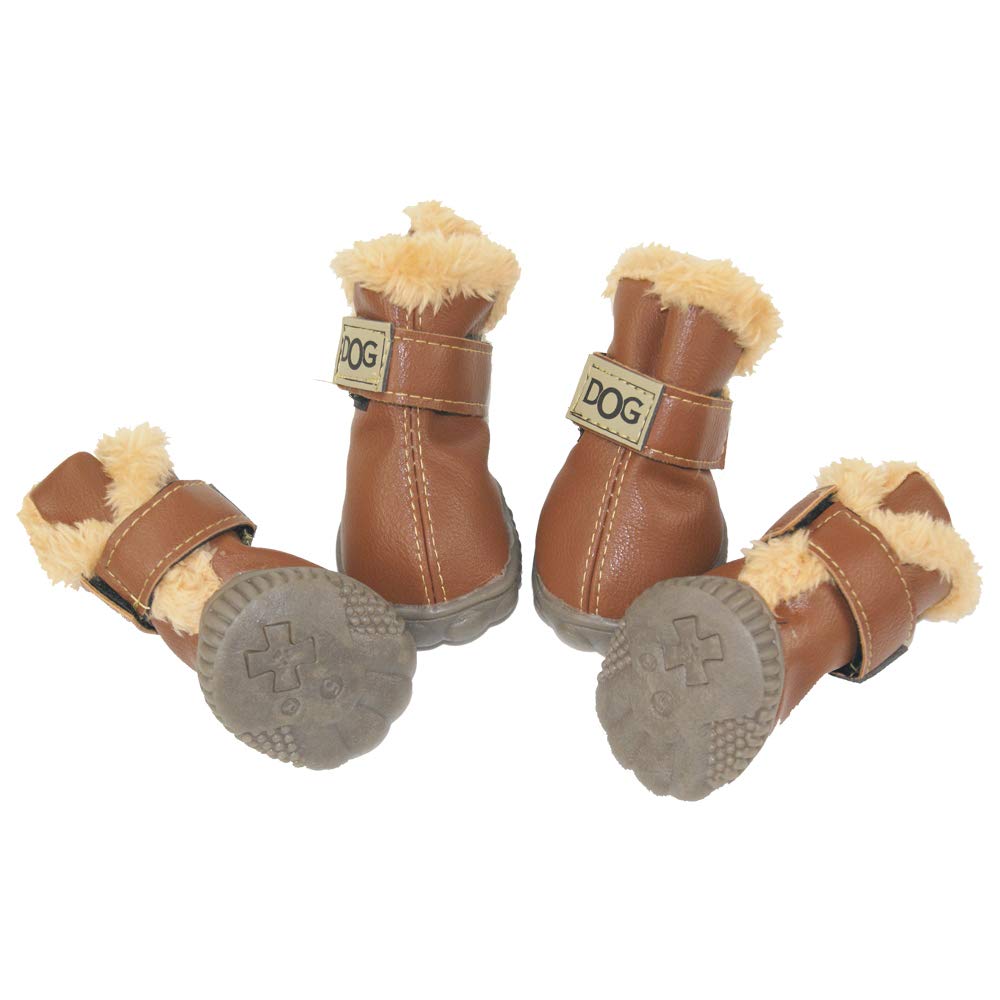Winsoon dog boots Velcro strap offers easy on/off.