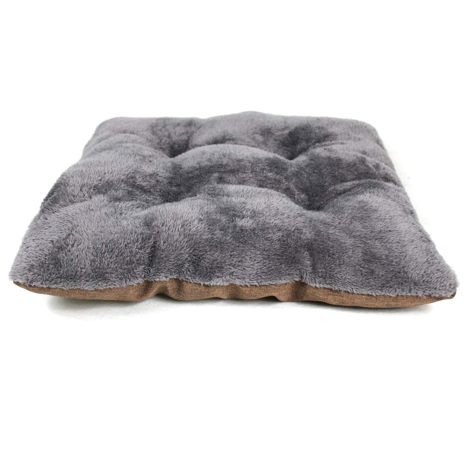 Winsterch Cat Bed Cave brown texture closeup showing soft fabric
