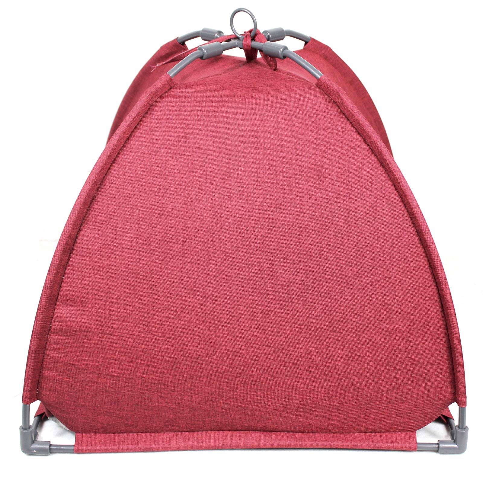 Winsterch Cat Bed Cave placed in living room, bedroom, or balcony fits pets under 12 pounds.