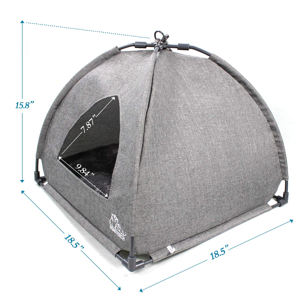 Winsterch removable pillow grey inside demonstrates easy cleaning and flexible use as a lounge.