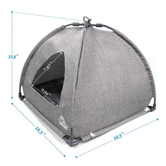 Winsterch removable pillow grey inside demonstrates easy cleaning and flexible use as a lounge.