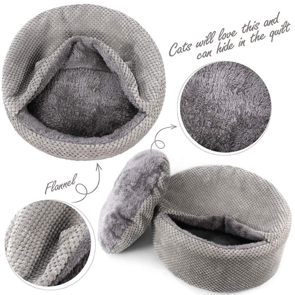 Winsterch Warm Cat Bed placed in a quiet corner for calm lounging.