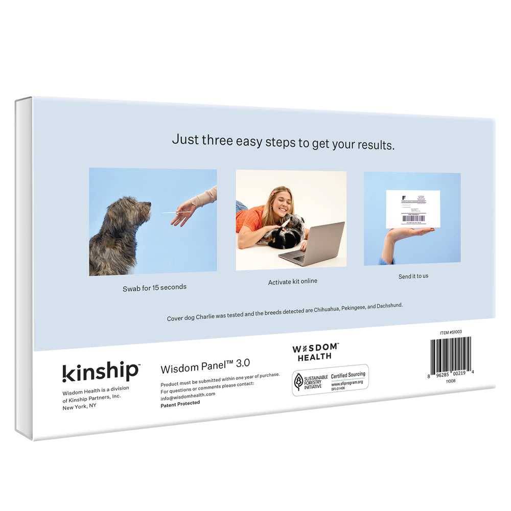 Wisdom Panel Lab Results Graph visualizes accuracy and breed distribution