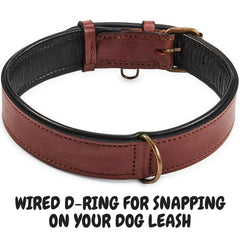 Wise Owl padded interior collar close-up soft Nappa lining for comfortable wear