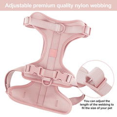 Wisedog breathable mesh dog vest harness shown during daytime strolls for cool, comfortable wear.