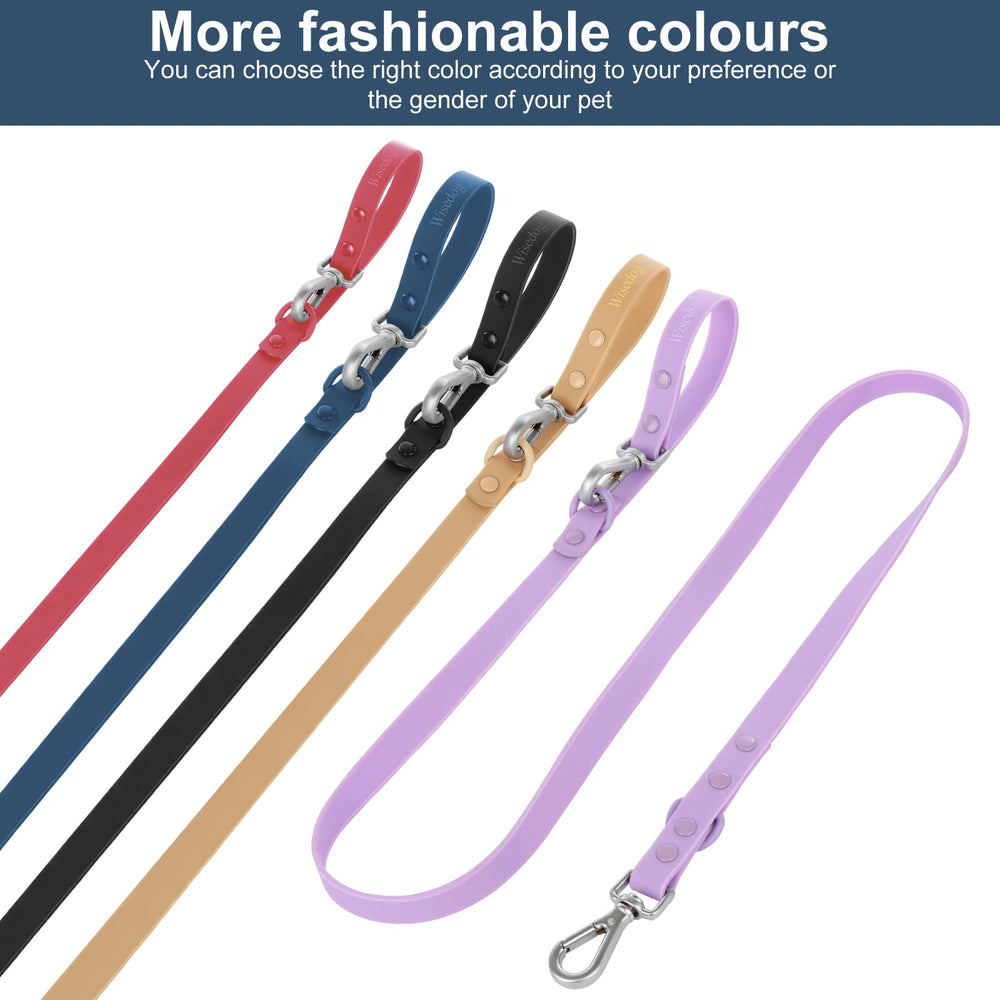 Wisedog easy-clean-pvc-coating leash cleans quickly with a damp cloth
