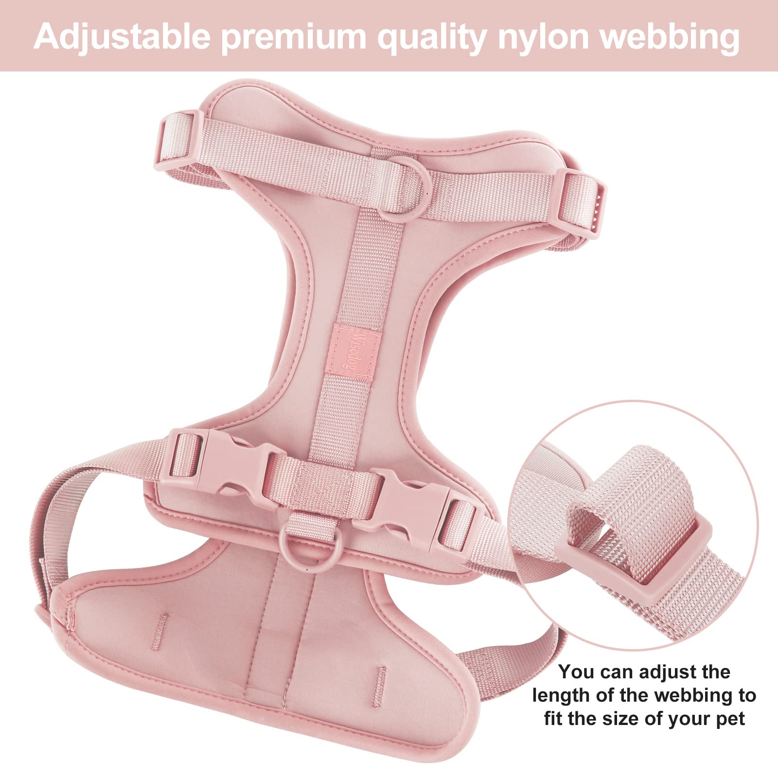 Wisedog No Pull Harness features breathable mesh to keep pets cool on sunny strolls