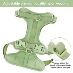 Wisedog no pull harness showing breathable mesh for all day comfort during walks
