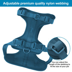 Wisedog no-pull harness navy adjustable-strap for a secure, customizable fit