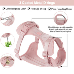 Wisedog No Pull Harness shows quick-release buckles for easy on/off